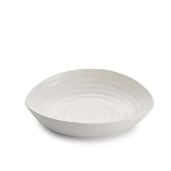 Set of 4 Pasta Bowls - White, Porcelain
