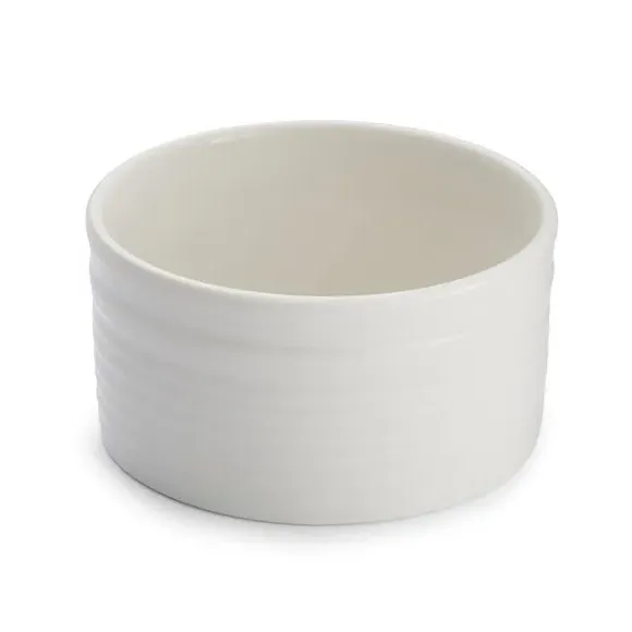 Set of 4 Small Ramekins - White, Porcelain