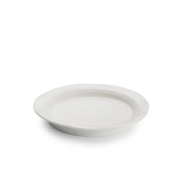 Set of 4 Tea Plates - White, Porcelain