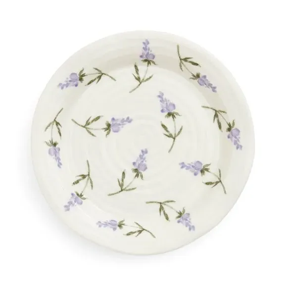 Set of 4 Tea Plates - White, Porcelain