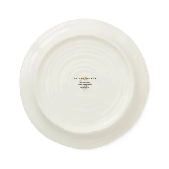 Set of 4 Tea Plates - White, Porcelain