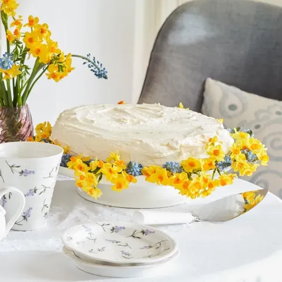 Set of 4 Tea Plates - White, Porcelain image