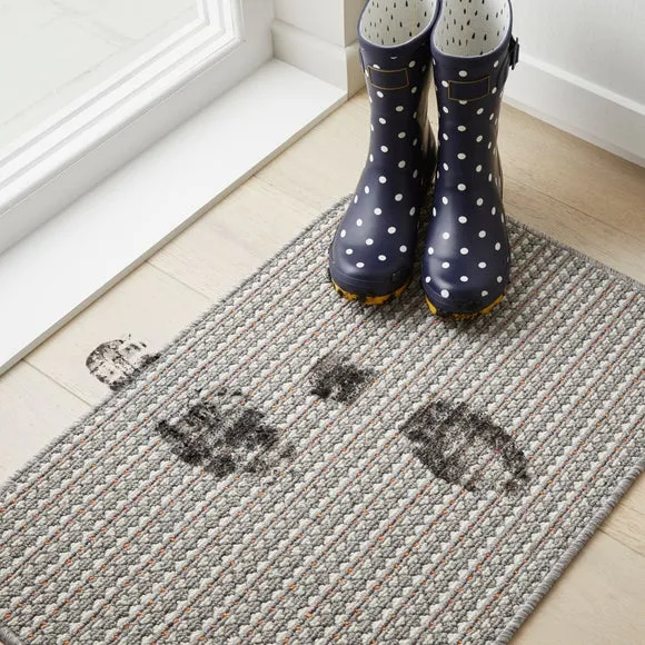 Washable Doormat - Grey, Polypropylene
