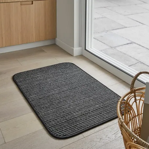Washable Doormat with Anti-Slip - Black image