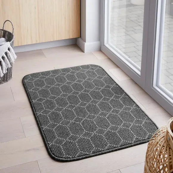 Washable Doormat with Anti-Slip - Charcoal, Polypropylene image
