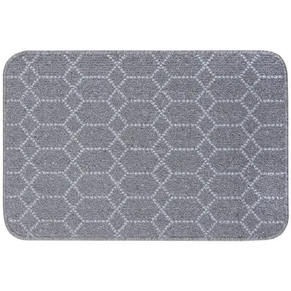 Washable Doormat with Anti-Slip - Grey, Polypropylene