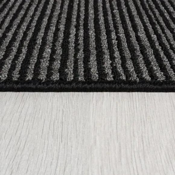Washable Runner Mat with Anti-Slip - Black