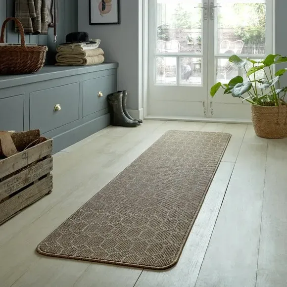 Washable Runner Rug - Natural, Polypropylene