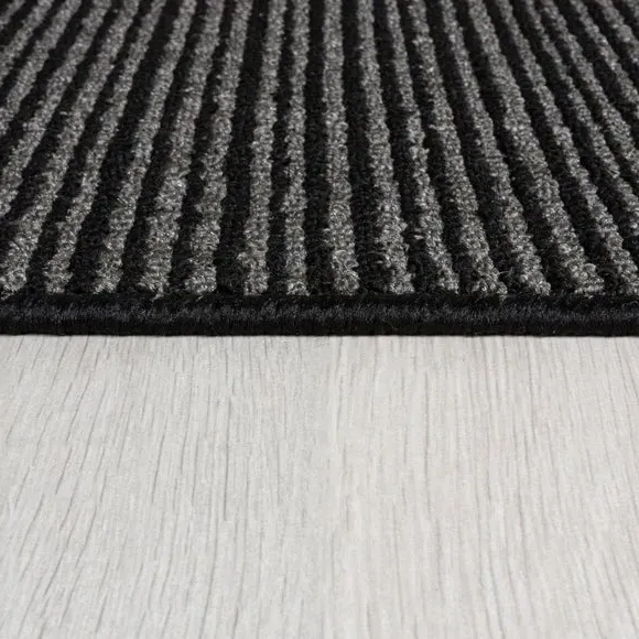 Washable Stair Runner with Anti-Slip - Black