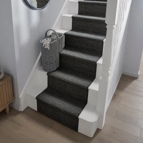 Washable Stair Runner with Anti-Slip - Black image