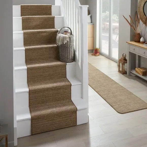 Washable Stair Runner with Anti-Slip - Caramel