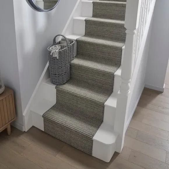 Washable Stair Runner with Anti-Slip - Grey