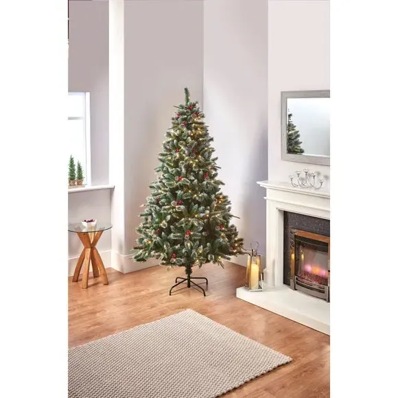 6ft Pre-Lit Christmas Tree - Green, 280 LEDs image