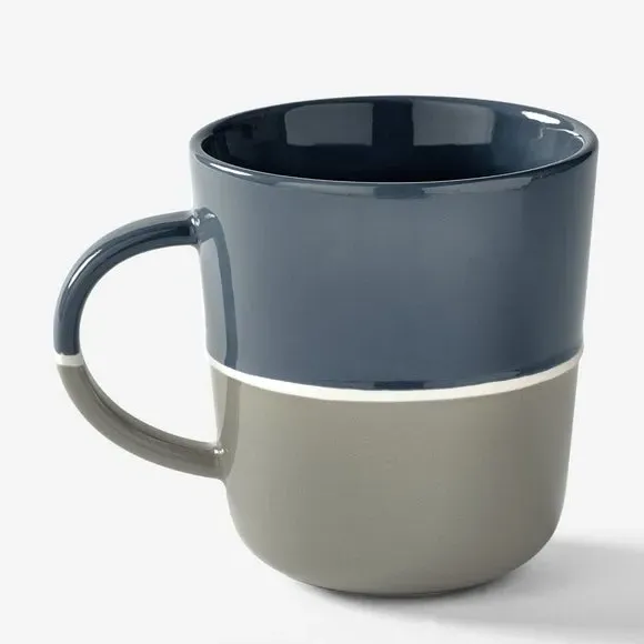 Set of 2 Big Brew Mugs - Dark Blue, Fine China image