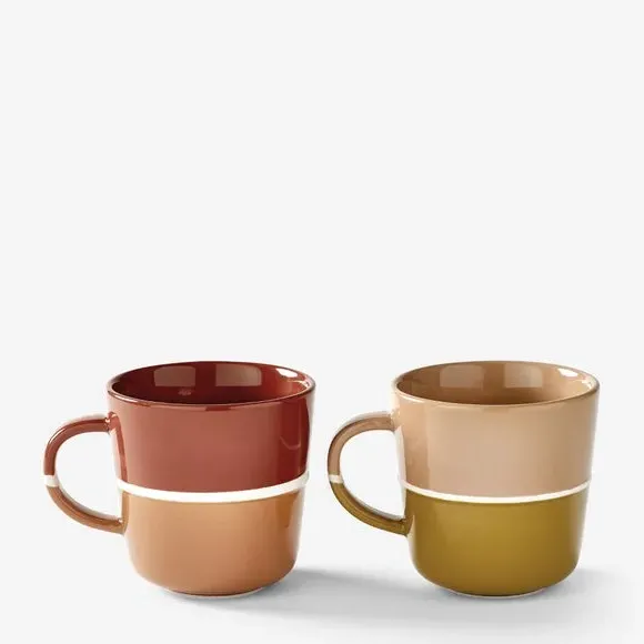 Set of 2 Coffee Mugs - Multicolor, Fine China image