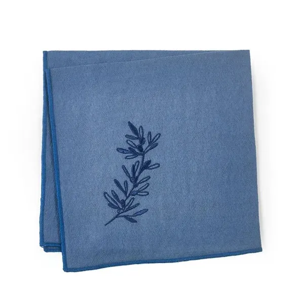 Set of 4 Embroidered Napkins - Multicolor, Cotton