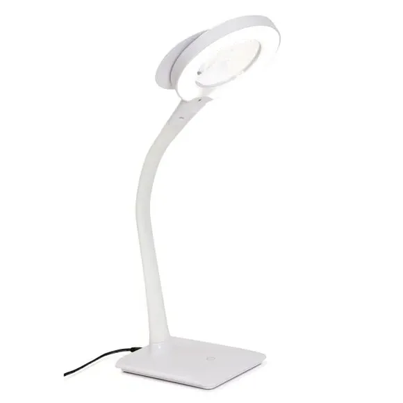 Magnifying LED Table Lamp - White image