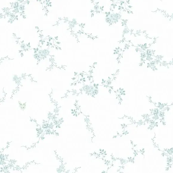 Butterfly Wallpaper Paste-the-Wall - Duck Egg