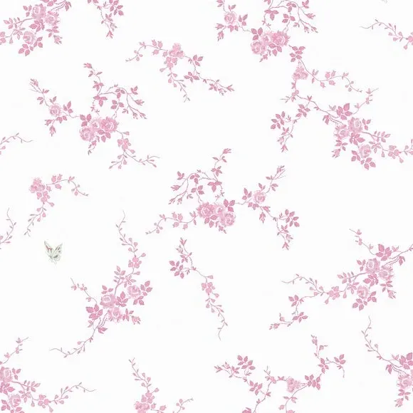 Butterfly Wallpaper Paste-the-Wall - Pink