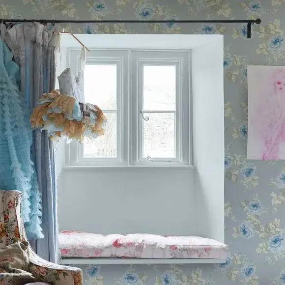 Floral Wallpaper Paste-the-Wall - Blue image