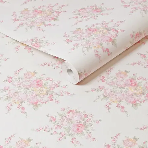 Rose Blossom Wallpaper - Pink, Paste the Wall