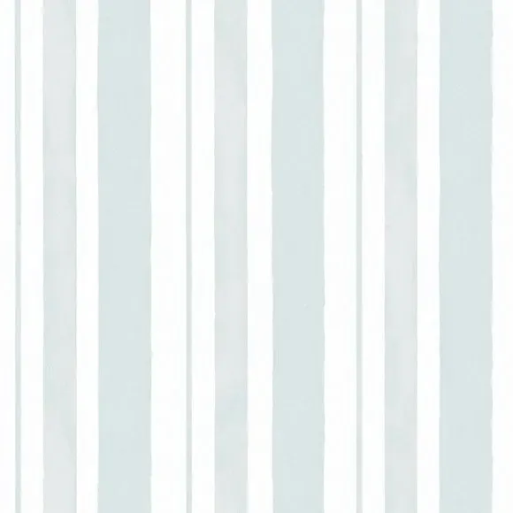 Striped Wallpaper with Watercolour Effect - Blue