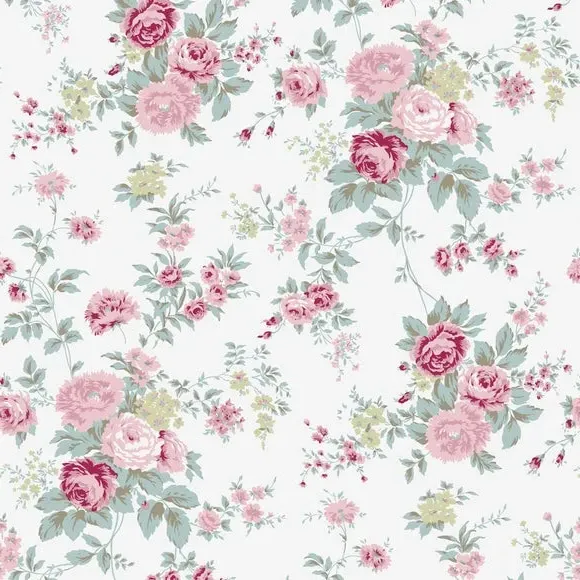 Wild Flower Wallpaper - Off-White