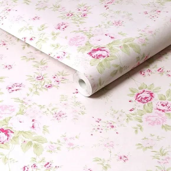 Wild Flower Wallpaper - Pink