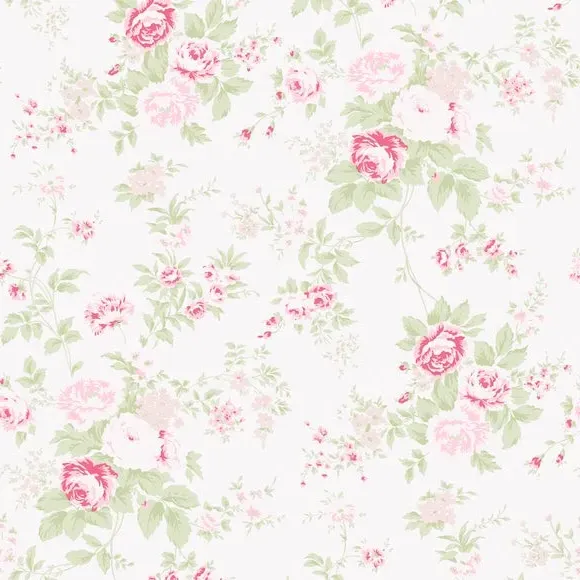 Wild Flower Wallpaper - Pink