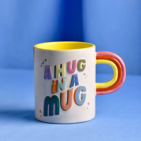 3D Letter Mug - White, Ceramic image
