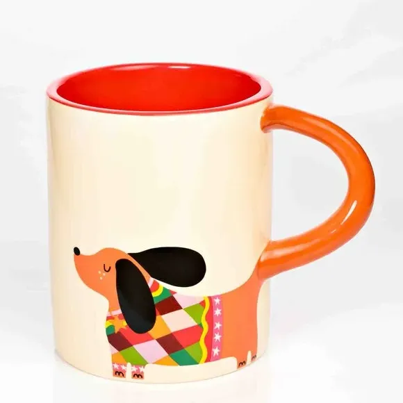 Dog Mug with 3D Handle - Multicolor