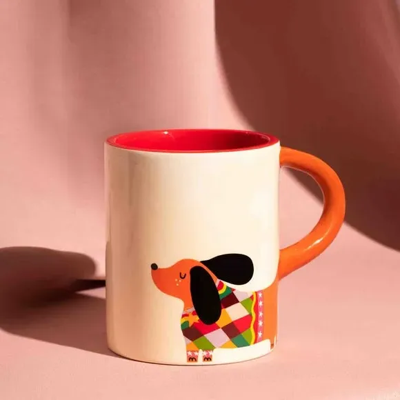 Dog Mug with 3D Handle - Multicolor image