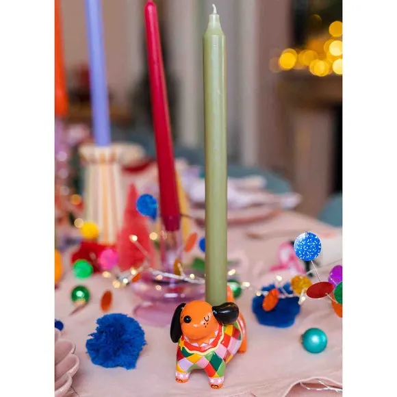 Dog Shaped Candlestick Holder - Multicolor