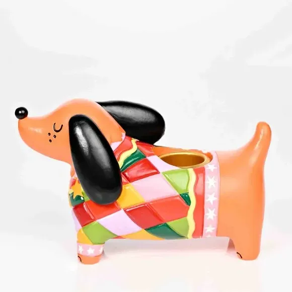 Dog Shaped Candlestick Holder - Multicolor