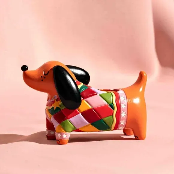 Dog Shaped Candlestick Holder - Multicolor image