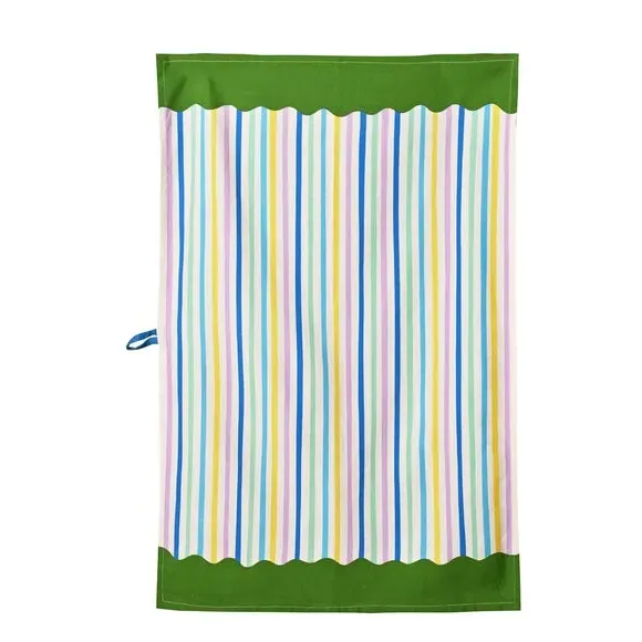 Set of 3 Tea Towels with Hanging Loop - Cotton