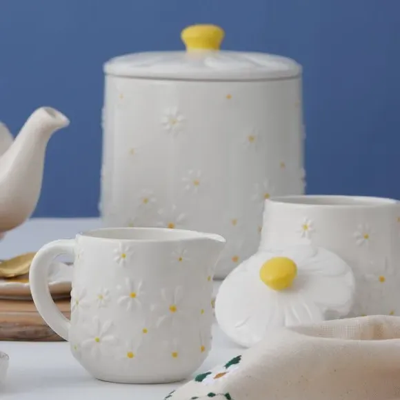 2-Piece Milk Jug & Sugar Bowl Set - White