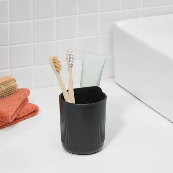 3-Compartment Toothbrush Holder - Graphite image
