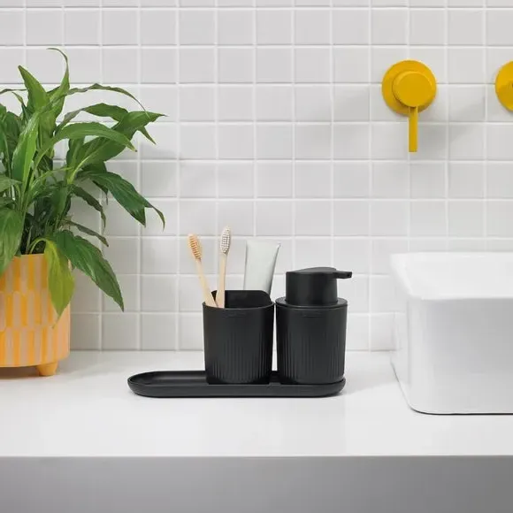 3-Piece Bathroom Storage Set - Graphite