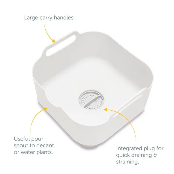 3-Piece Kitchen Sink Set - Stone White, Plastic