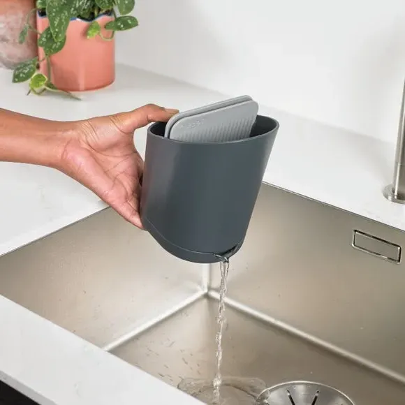 Cutlery Drainer with Tiers - Dark Grey, Plastic