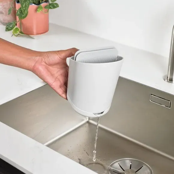 Cutlery Drainer with Tiers - Stone White, Plastic