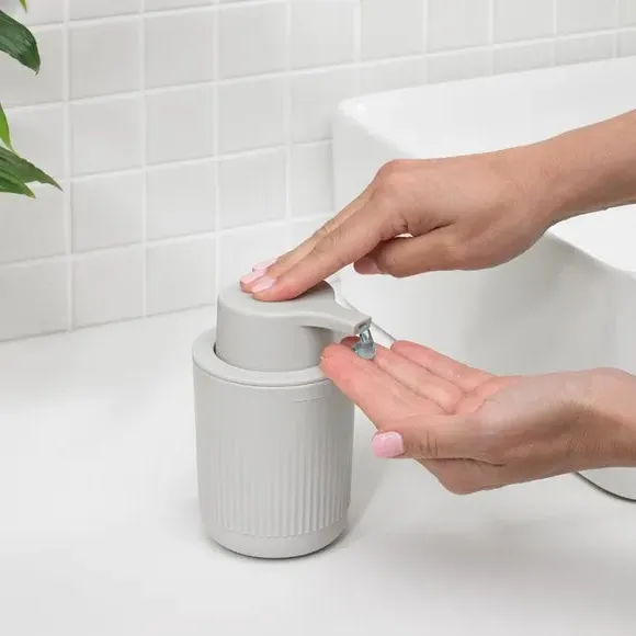 Large Bathroom Caddy Set with Dispenser - Stone