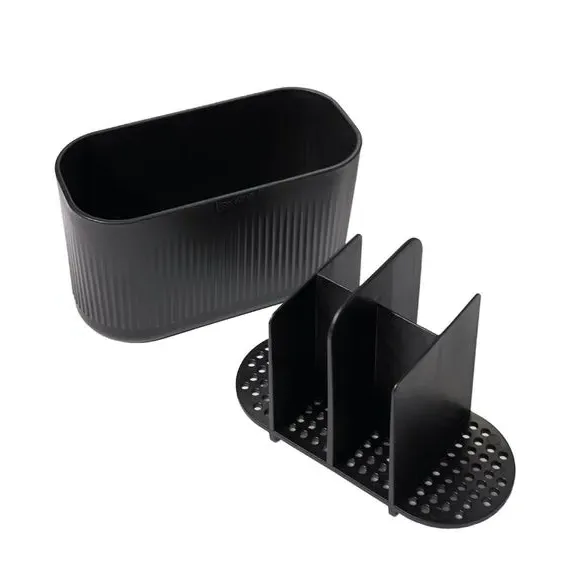 Large Bathroom Caddy with Drainage - Graphite
