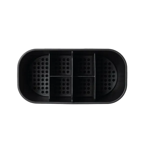 Large Bathroom Caddy with Drainage - Graphite
