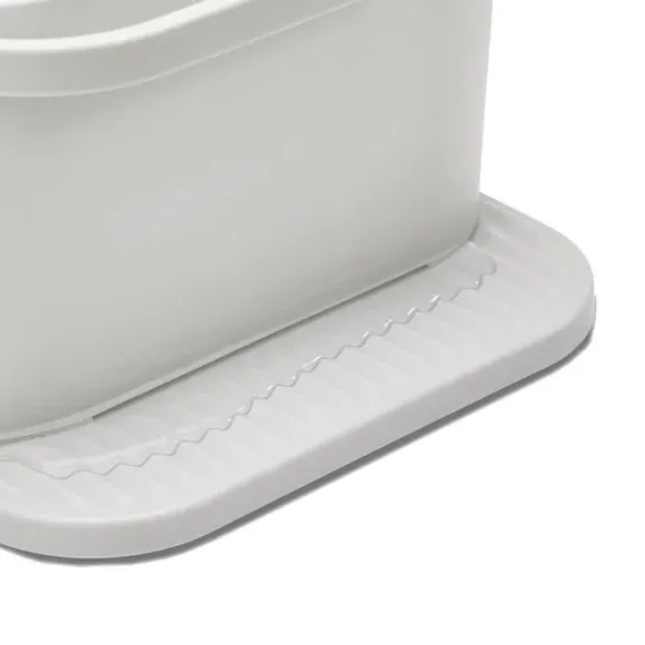 Sink Organizer with Rail - Stone White, Plastic