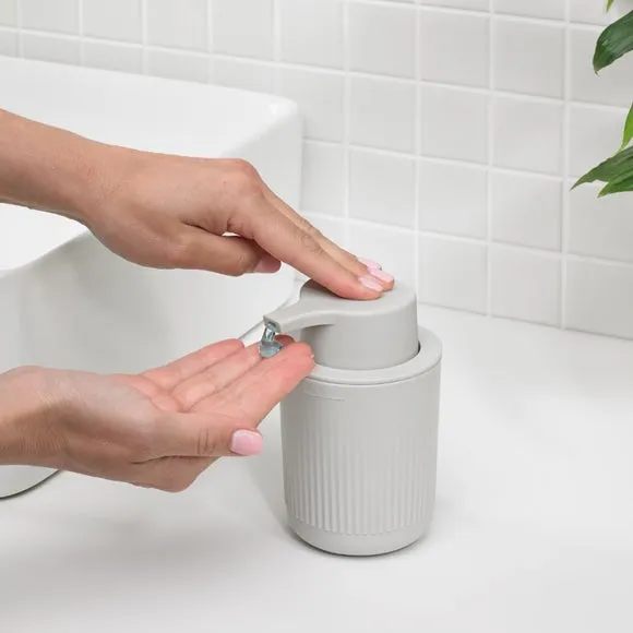 Soap Dispenser with Wide Base - Stone