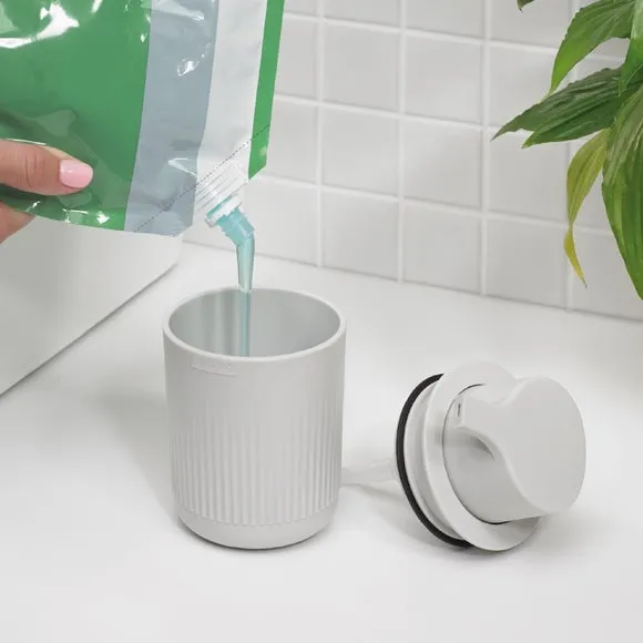 Soap Dispenser with Wide Base - Stone