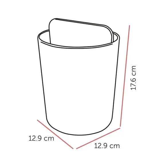Utensil Holder with Compartments - Stone White