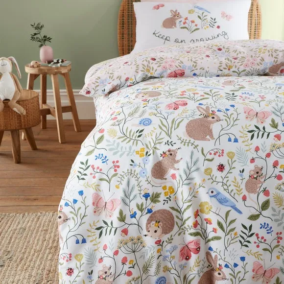 Reversible Duvet Cover Set - Multicolor, Cotton